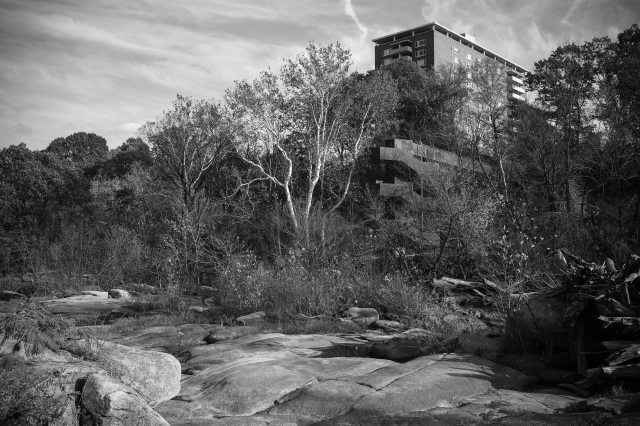 Building by the rocks